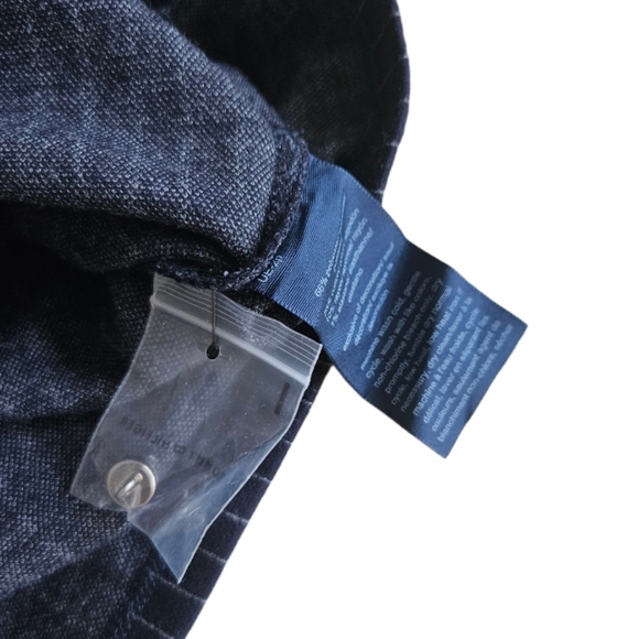 NWT Tommy Hilfiger Navy Blue Striped Belt Tie Top - Picture 6 of 10